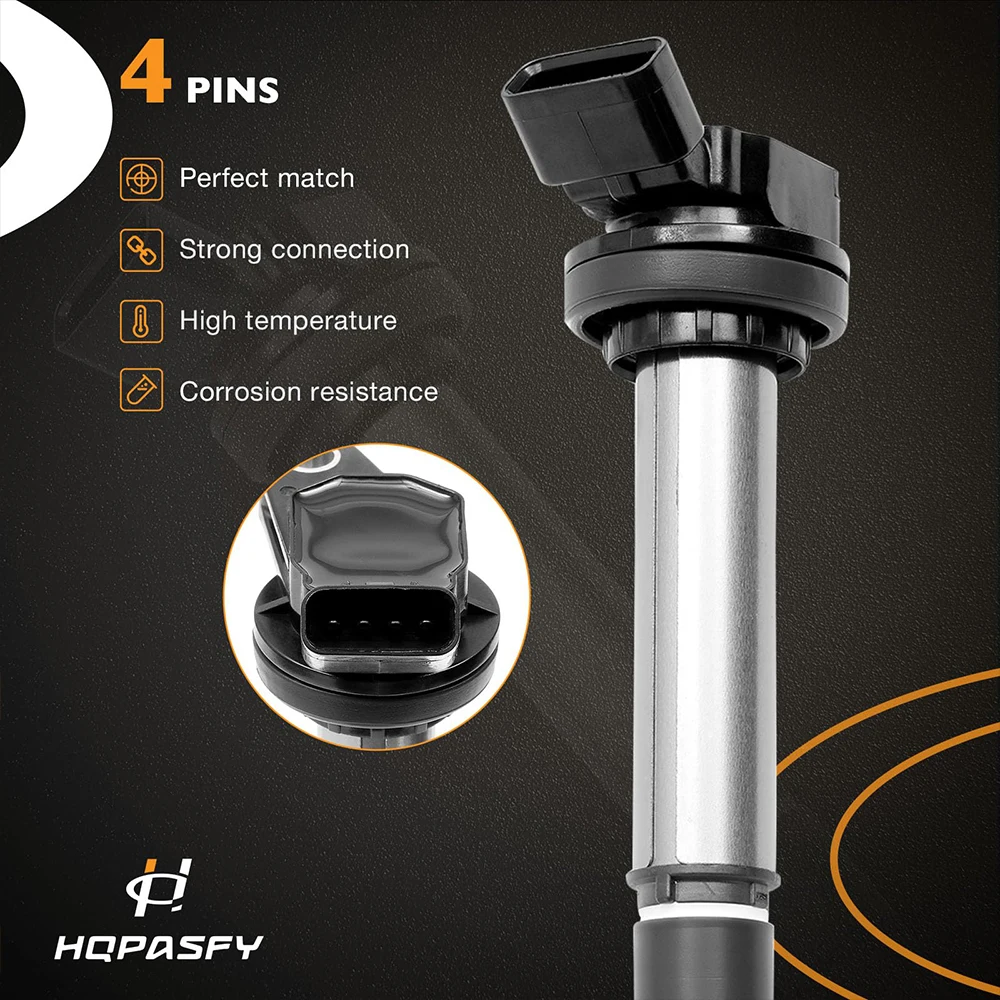 ملف الإشعال متوافق مع تويوتا كورولا ماتريكس بريوس سليل IM سليل XD لكزس CT200H بونتياك فيبي والمزيد # UF-596 #5