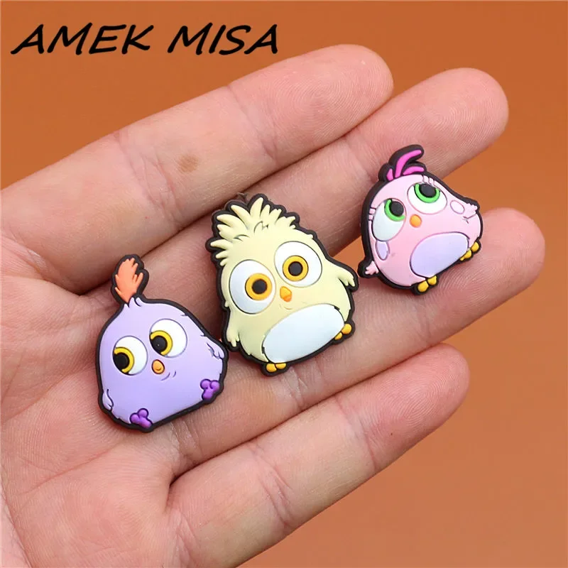 Single Sale 1pcs Original Shoe Charms Cartoon Cute Chick Garden Shoe Accessories Clog Pins Buckle Decorations Fit for Kids Gifts