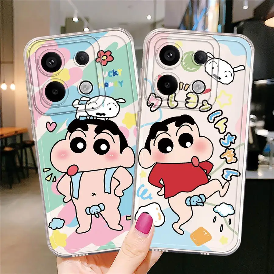 C-Crayon S-ShinChan Phone Case for Redmi Note9S 10 12 13 4G 5G 10S 10Pro 10Lite 11 11S 11Pro 12Pro 13Pro 4G5G 11 12 13ProPlus5G