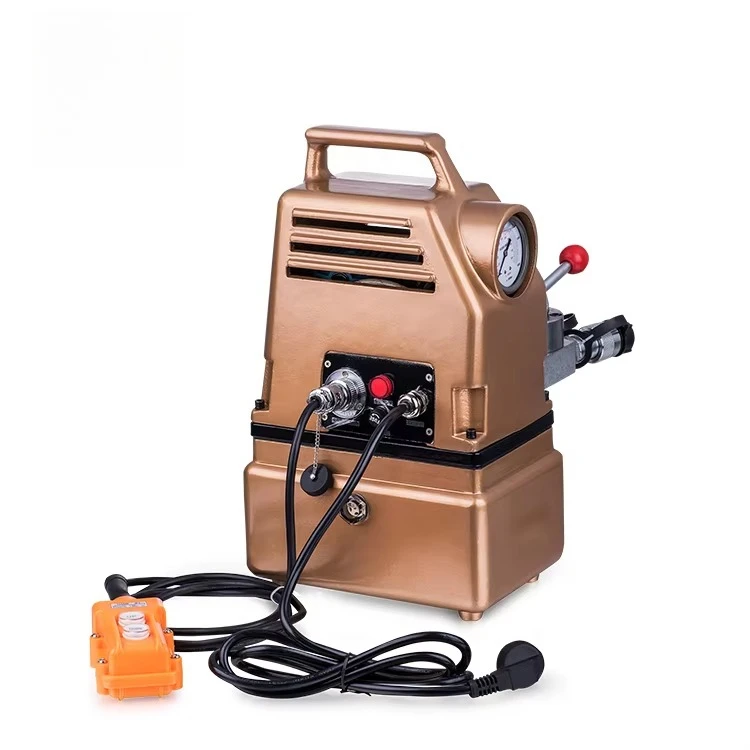 CTE-25AS 700 Bar High Pressure Portable 220v Power Two Speed Double Acting Mini Electric Hydraulic Pump for Cylinder Ram