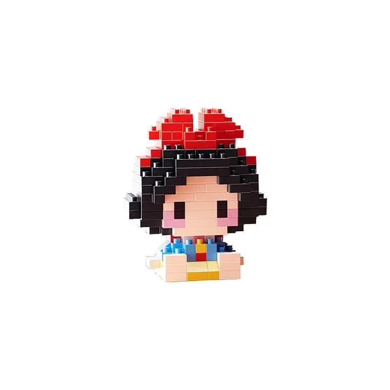 Disney Stitch Princess Series rompecabezas para niños montaje juguete de bloques de construcción Anime figura de acción NLNM