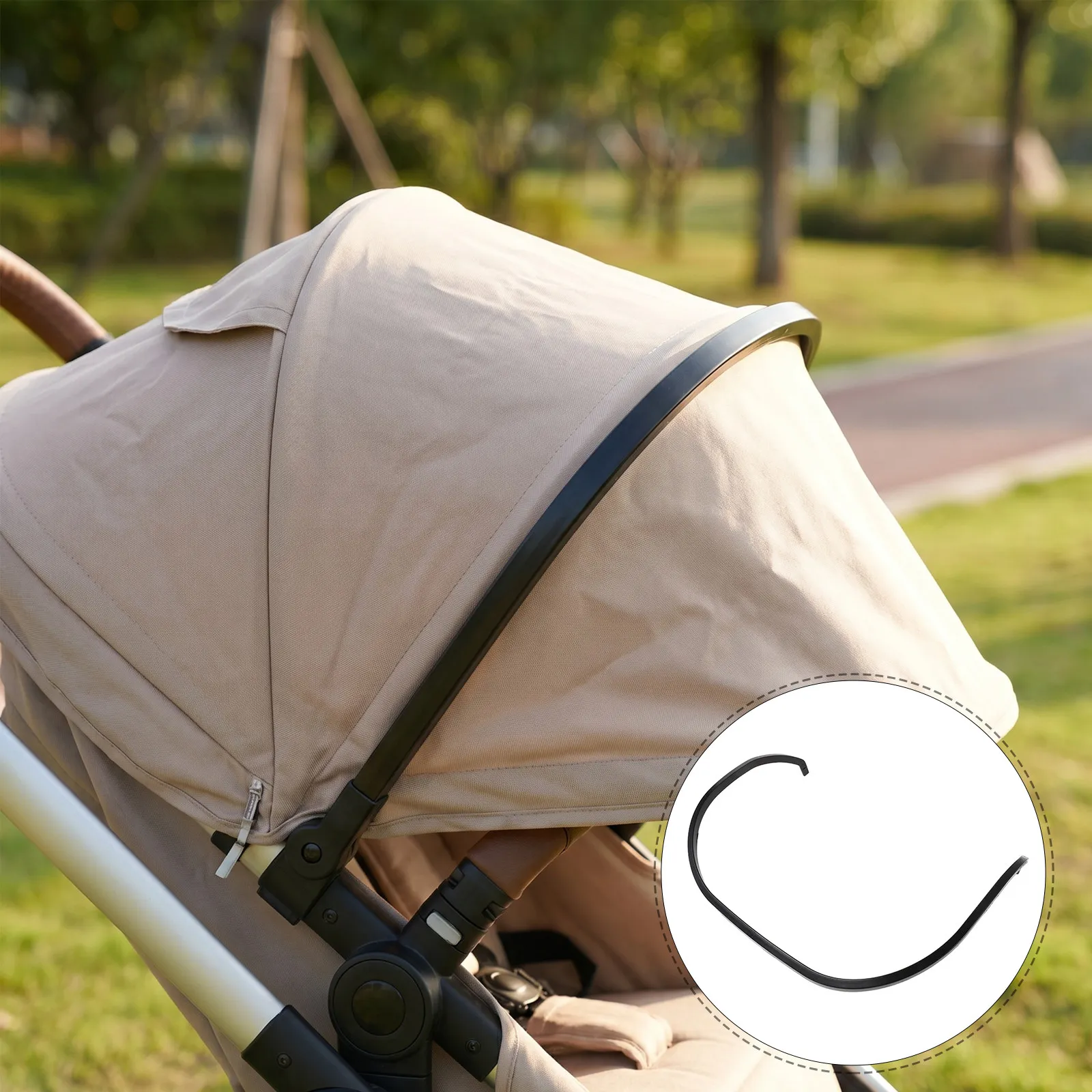 Universal Stroller Sun Canopy Bracket for UV Protection, Shade Mounting Hardware for Baby Cart, Pushchair, Trolley