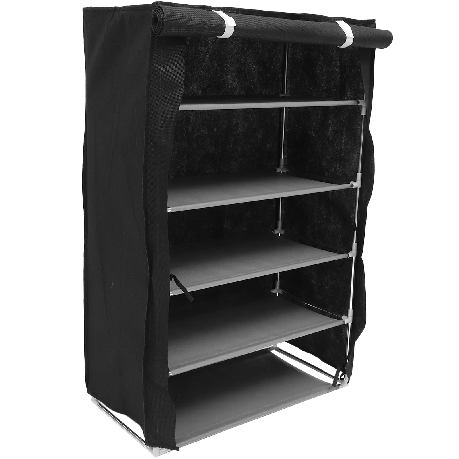 

Multi-Layer Shoe Rack Steel Construction Dustproof Shoe Storage Cabinet Space Saving Organizer for Home Dorm Hotel