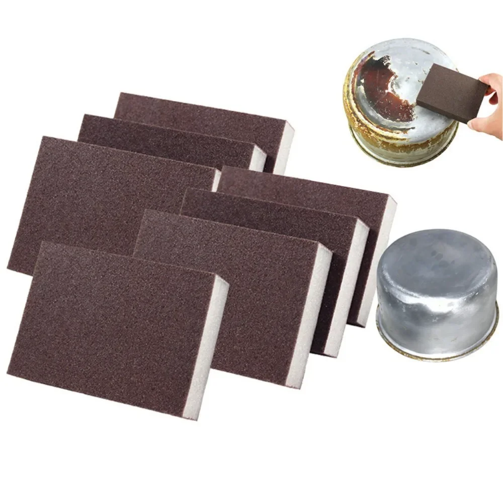 5/10pcs Nano Sponge Magic Erasers Carborundum Removing Rust Cleaning Sponge Brush Kitchen Pot Dish Rust Removal Emery Clean Rub