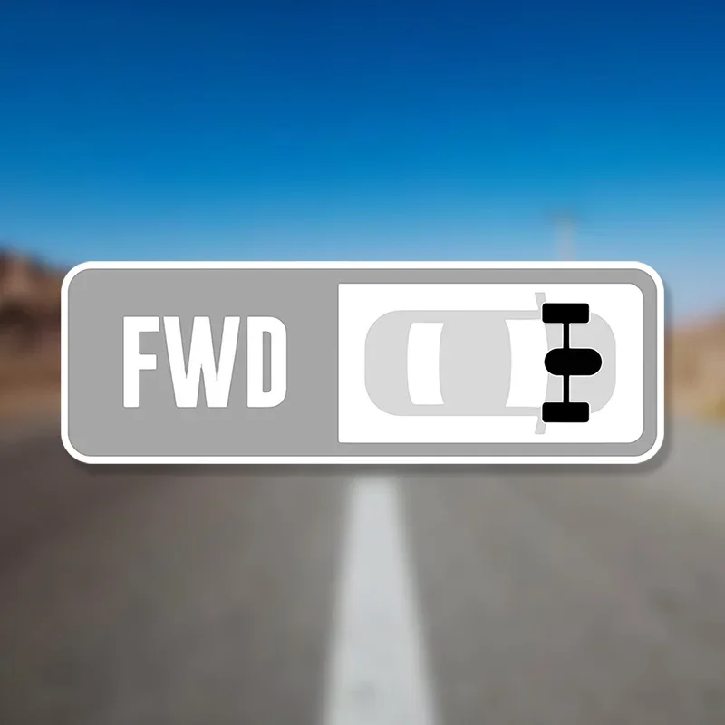 

Durable for Car Laptop Bottle Truck SUV Forza FWD Sticker Matte Surface