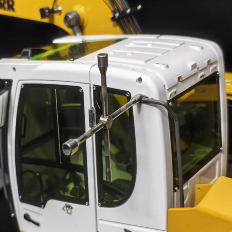 Rc الصليب المقبس الفولاذ المقاوم للصدأ صنع ل 1/14 تاميا التحكم عن بعد جرار مركبة يتم التحكم بها عن بُعد مقطورة أجزاء البناء مركبة Diy Hobb #3