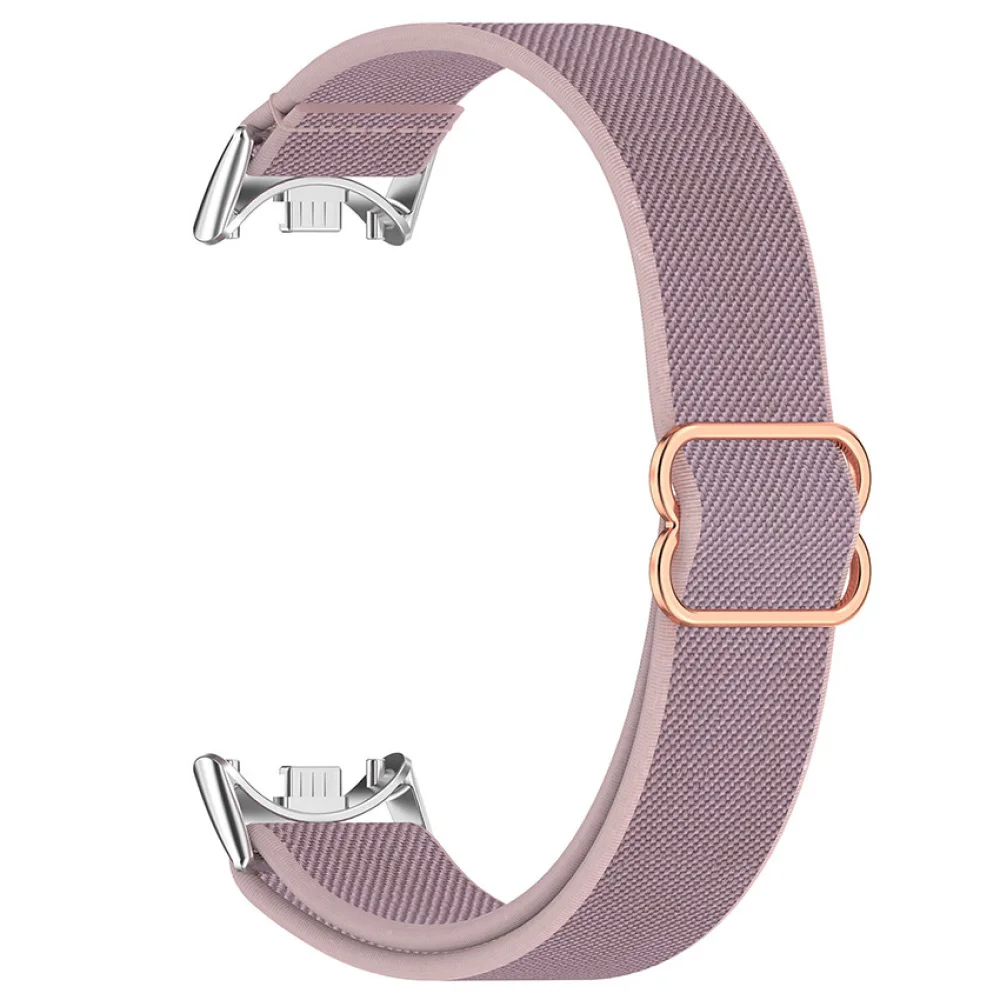 1pc 弾性ナイロン編み時計ストラップ コネクタ付き MI バンド 9/9 NFC/9 セラミック特別版/8/8 NFC 用