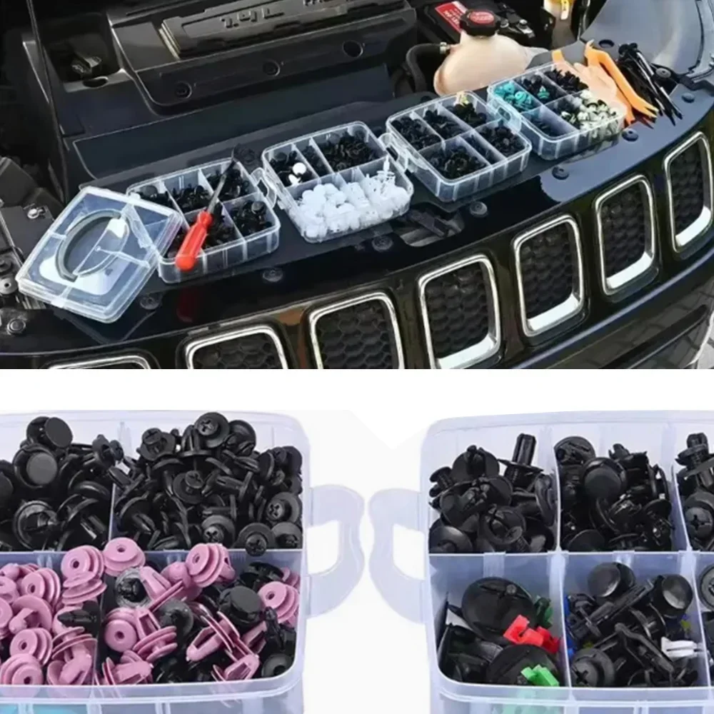 Auto-Befestigungsclips, Auto-Stoßstangen-Halteklammern, Push-Niete, Türverkleidung, Kotflügel-Clip, Sortiment-Set für Universalfahrzeuge – Detail 6