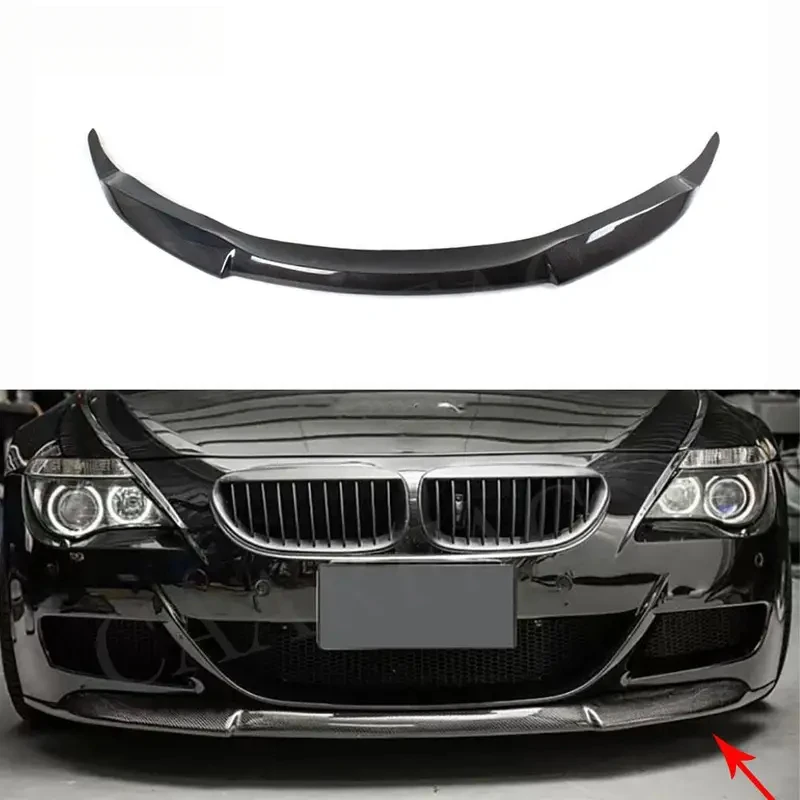 

Carbon Fiber Front Bumper Lip for 6 Series E63 E64 M6 2006 - 2010 FRP Head Bumper Chin Spoiler Aprons Car Styling