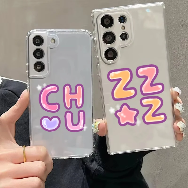Cartoon Cute Rabbit Phone Case For Samsung Galaxy S26 S25 S24 Plus S23 FE S22 S21 S20 Ultra 5G S10 Soft Clear Cover