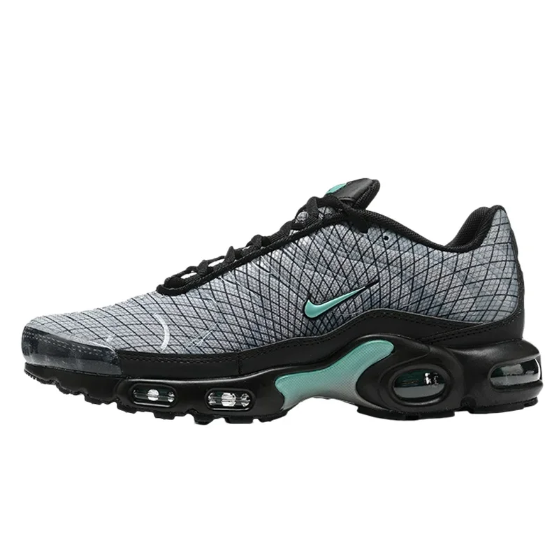 

Мужские кроссовки Nike Air Max Plus, нескользящие, прочные, удобные, спортивные, амортизирующие, дышащие, линейно-серые.