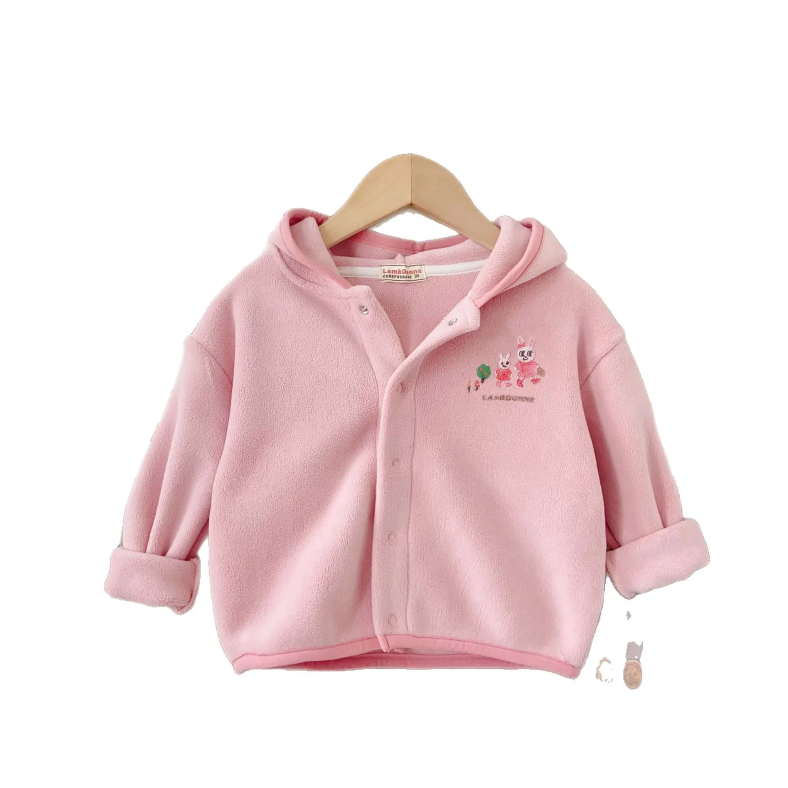 

Детские пальто, осенняя коллекция 2024, флисовые куртки для мальчиков и девочек для мальчиков и девочек, верхняя одежда на утолщенной подкладке для детей