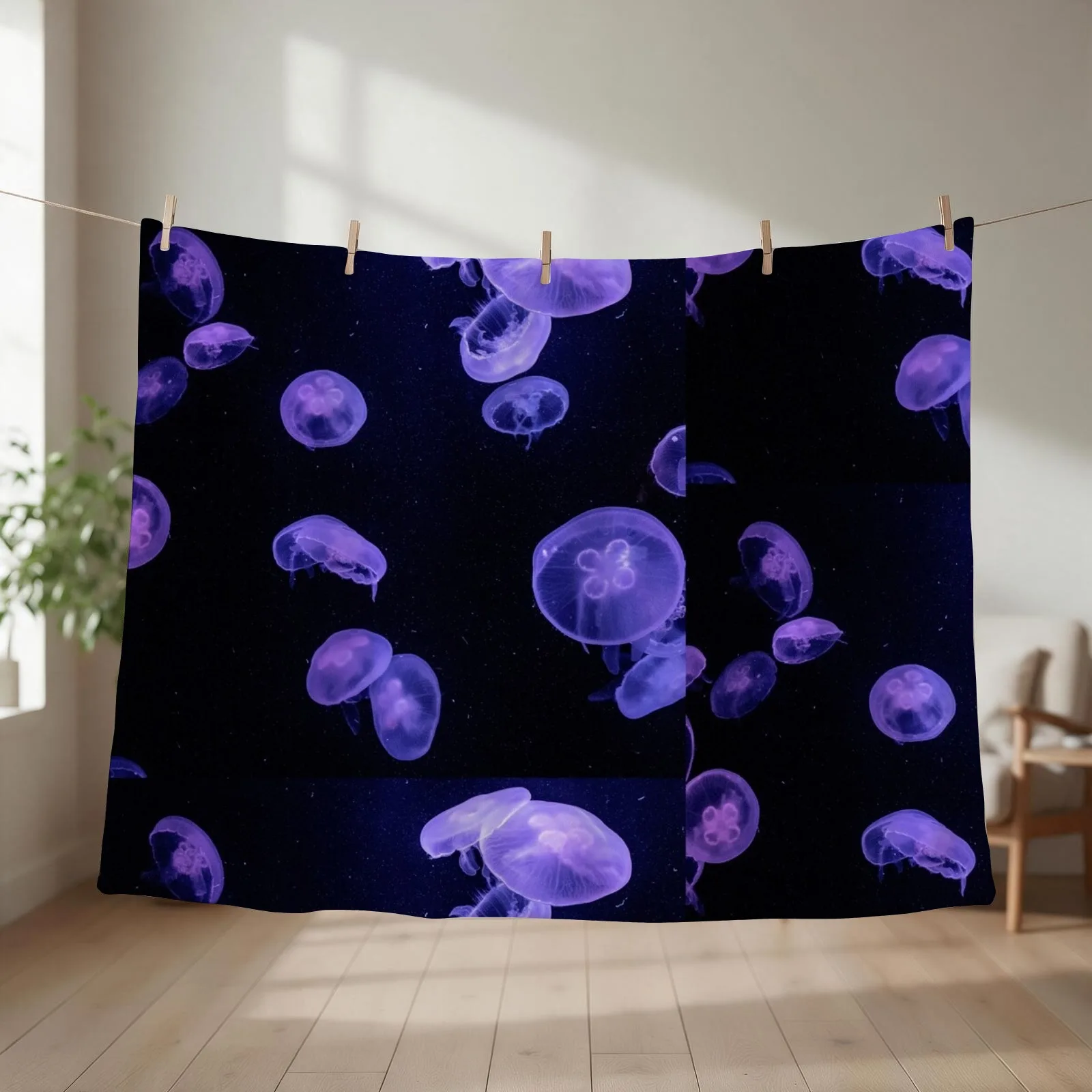 Jelly fish delight Throw Blanket Furry Softest Comforter sofa bed Blankets