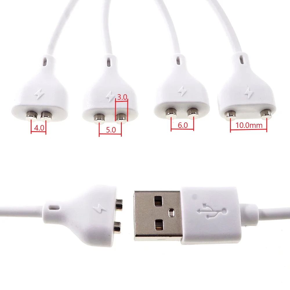 1 Pc 2 Pin Magnetic Charging Cable Center Space 5MM 6 7 8 9 10 Magnet  Suction USB Power Charger Beauty Instrument Toothbrush - AliExpress 13