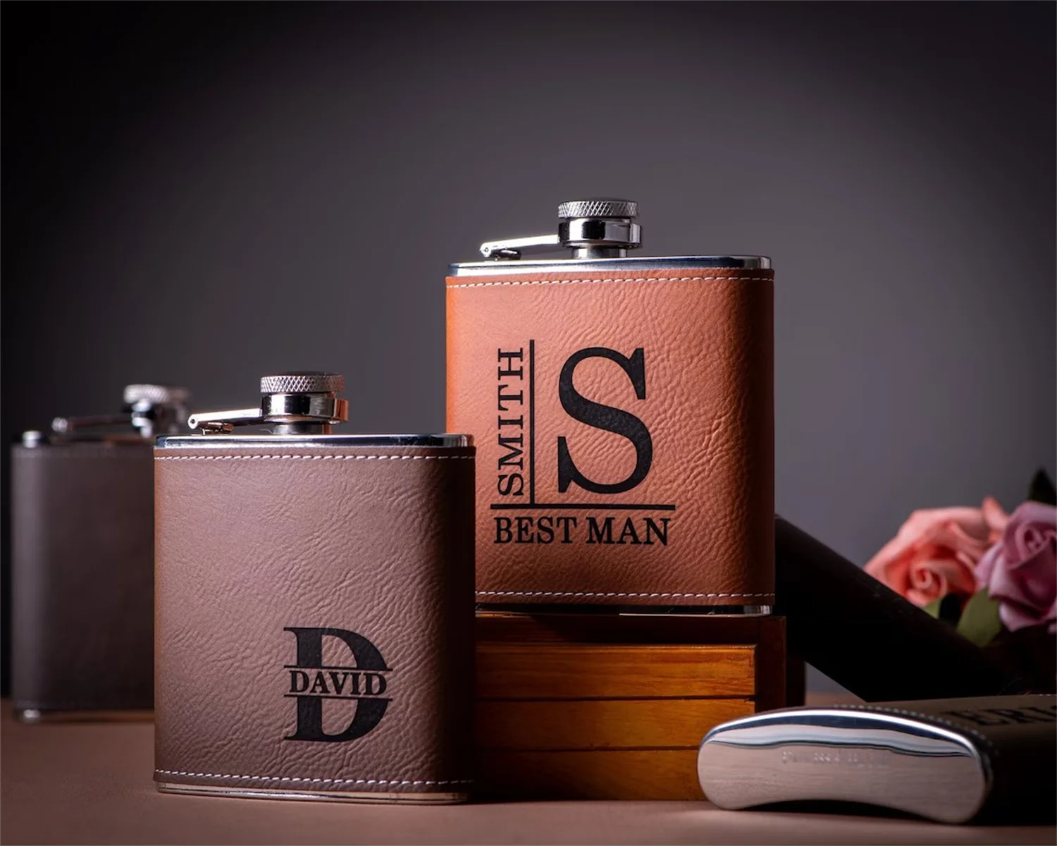 Personalized Flask Gift for Men, Groomsmen Gifts, Best Man Gift, Dad Gifts, Boyfriend Gift, Wedding Gift for Groomsman, Bachelor