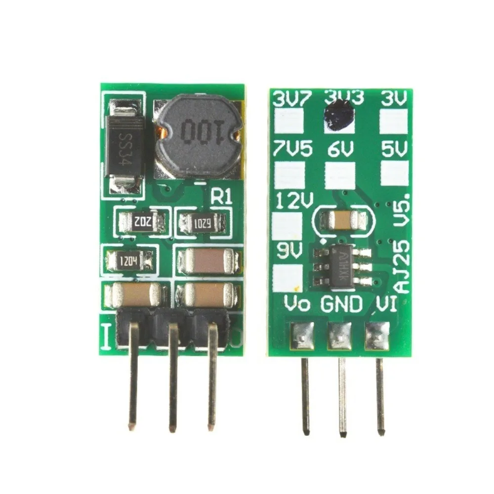 Mini Buck Power Module - 5-40V to 3/3.3/3.7/5/6/7.5/9/12V 1A Converter Board. Efficient, Stable Output. For DIY Electronics,