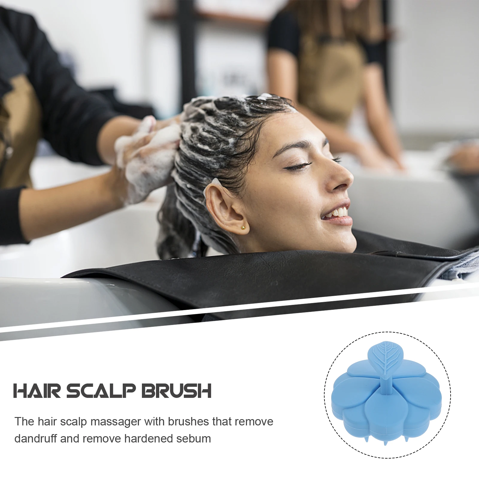 

Silicone Scalp Massager Brush Deep Cleaning Hair Washing Tool Bath Supply Head Care Portable Scalp Exfoliator Hair Grooming