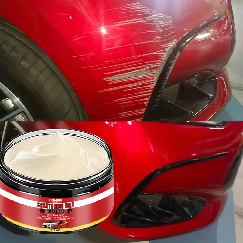 100ml Car Scratch Remover Car Scratch Eraser Long-Lasting Coating Repair Agent with Sponge Cleaning Paste Paint Care Wax image 2