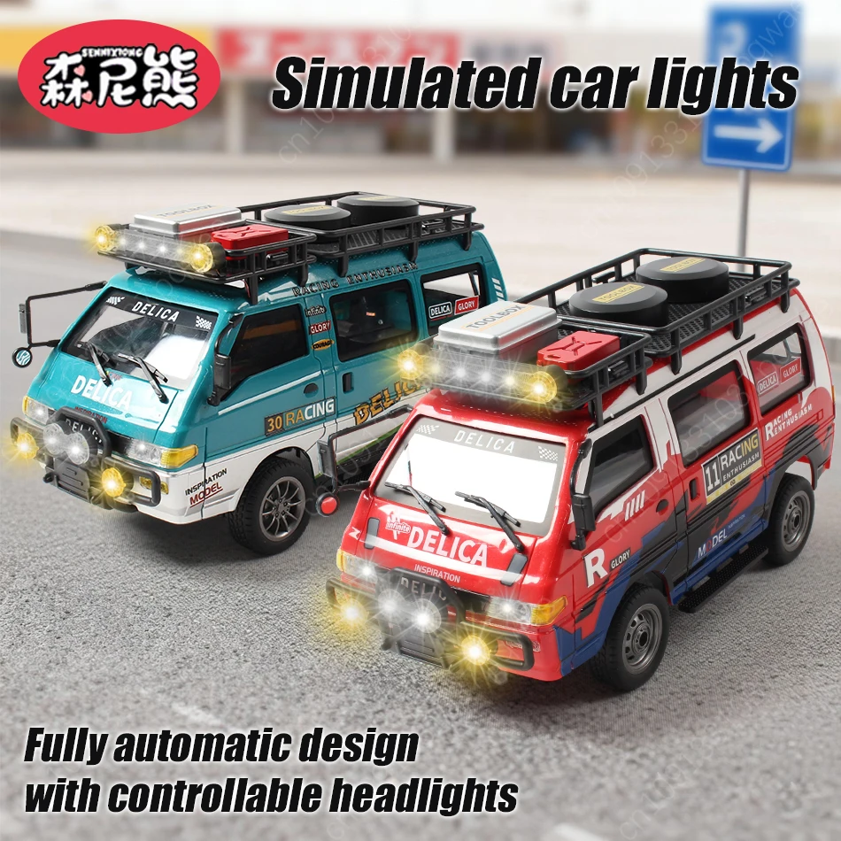 SENNIXIONG 1:24 télécommande tout-terrain VAN RV voiture modèle classique 2WD/4WD vitesse dérive contrôlable phare véhicule jouet cadeau