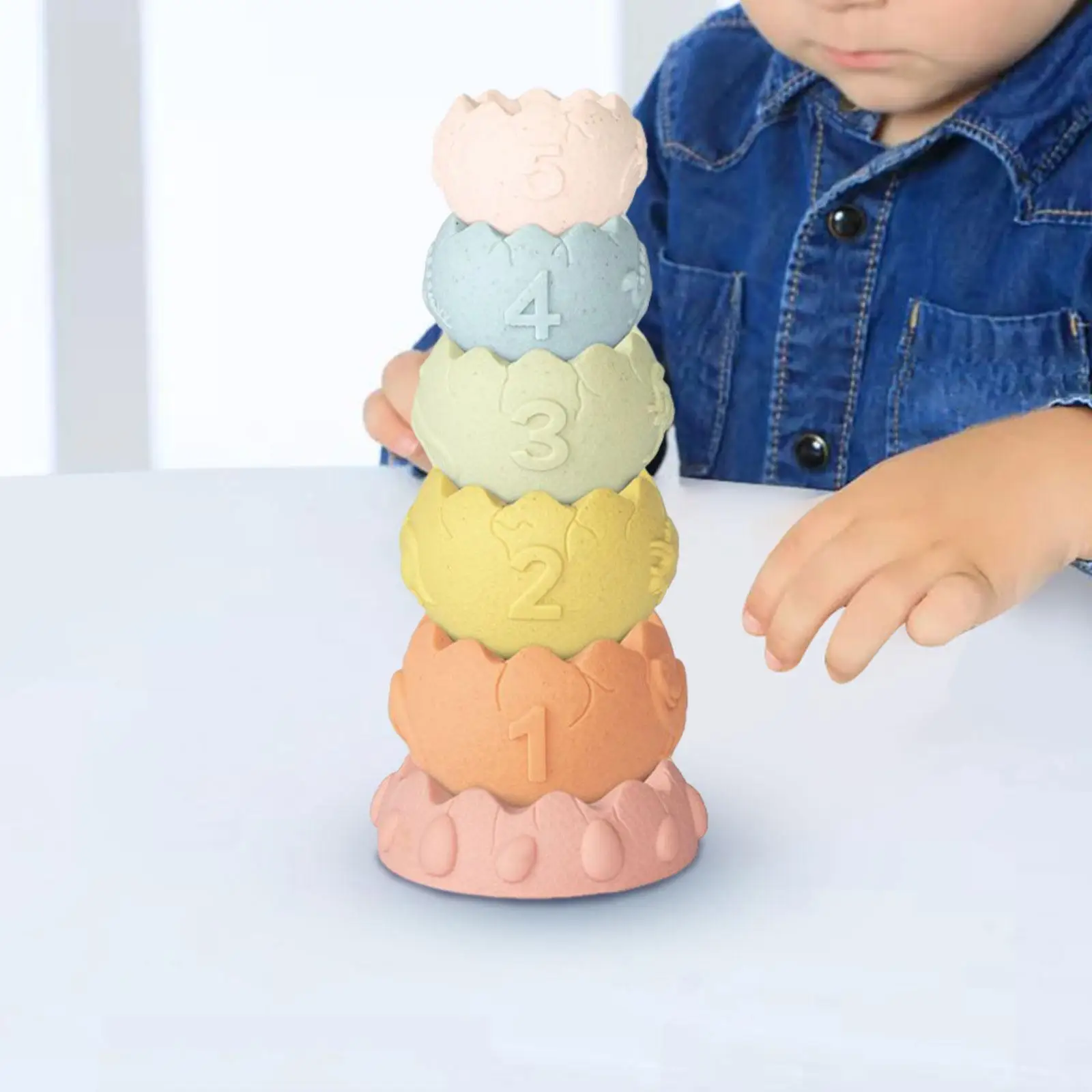 Montessori Toy Educational Toy Blocks Stack Balance Toy Stacking Cups Game