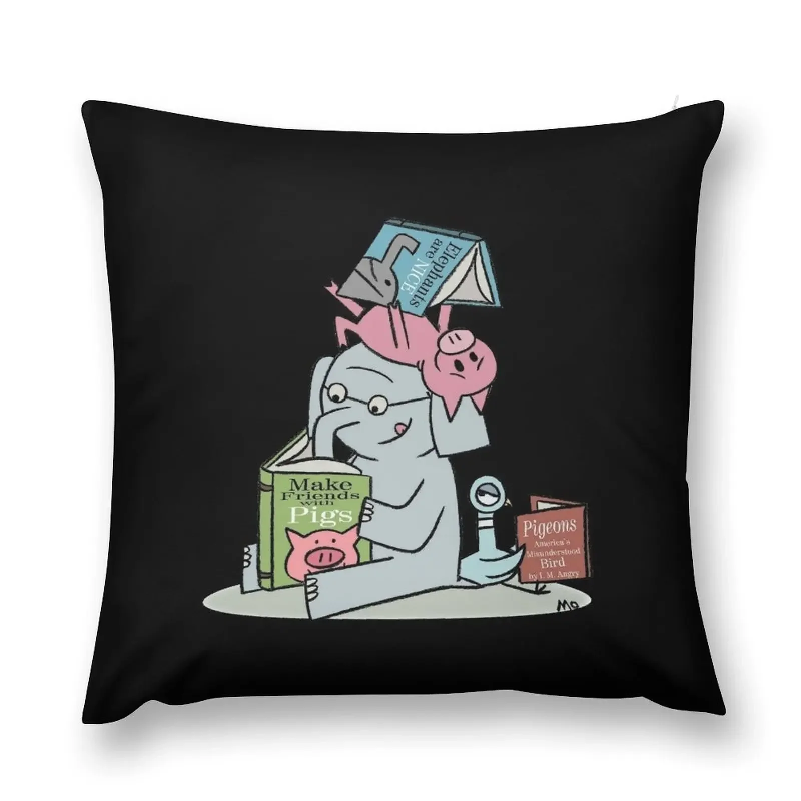 Elephant And Piggie Elephant And Piggie Throw Pillow Cushion Cover pillowcases for sofa cushions pillow