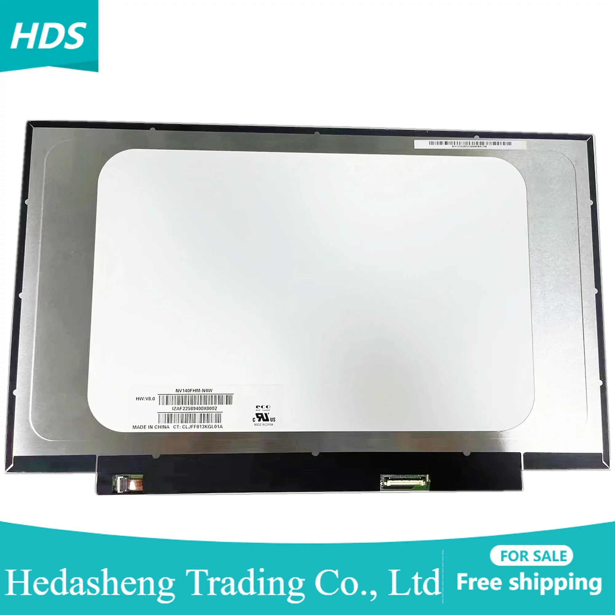 

NV140FHM-N4W 14.0 inch Replacement Display Panel 400 cd/m² EDP 60HZ 30pins Laptop LCD Screen 1920×1080 FHD