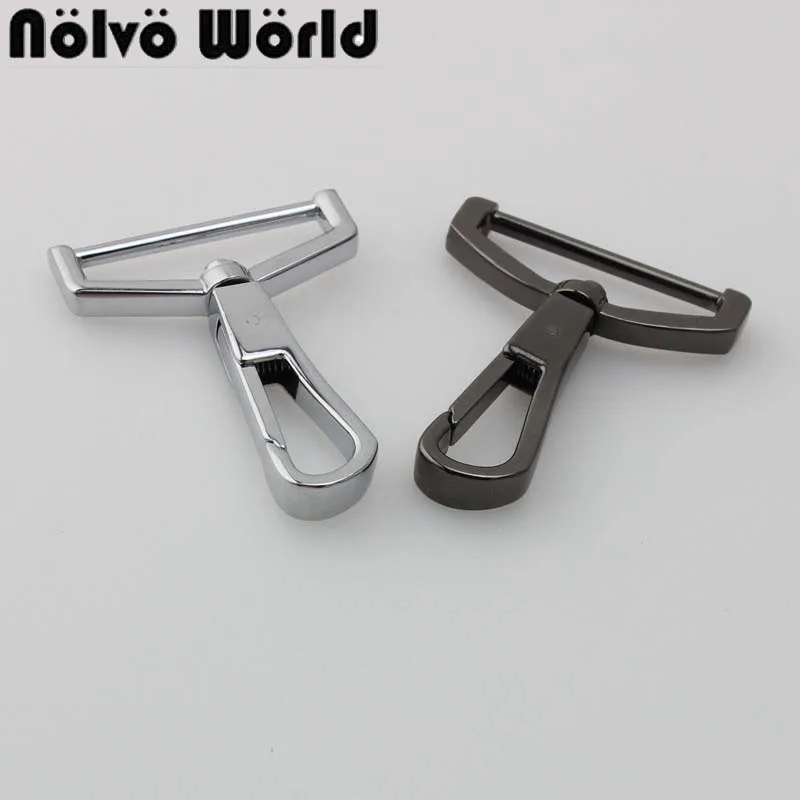 10-30pcs 2 colors 38mm trigger snap hook metal swivel clasp lobster claws swivel hooks hardware hook clasp men hand bag parts