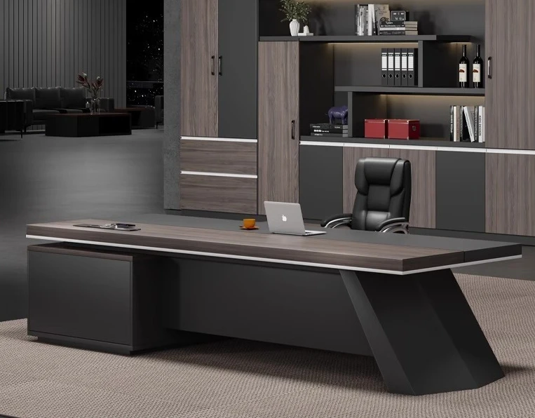 

Простой современный стол и стул Boss, комбинация нового китайского класса, офисная мебель для одного президентского менеджера