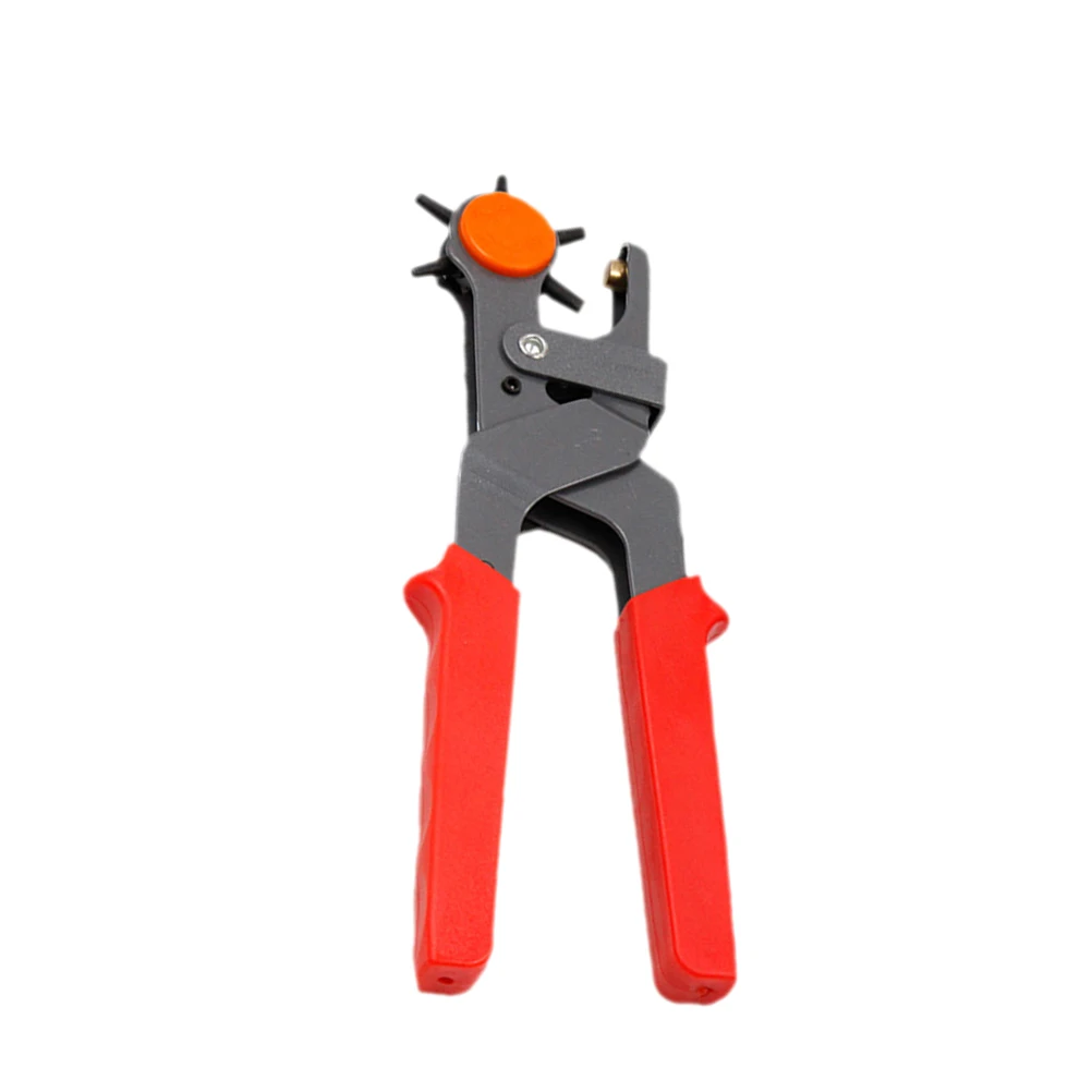 

6-hole Punching Pliers Belt Hole Punch Revolving Kit Multifunction Durable Carbon Steel Anti-rust Ergonomic Handle