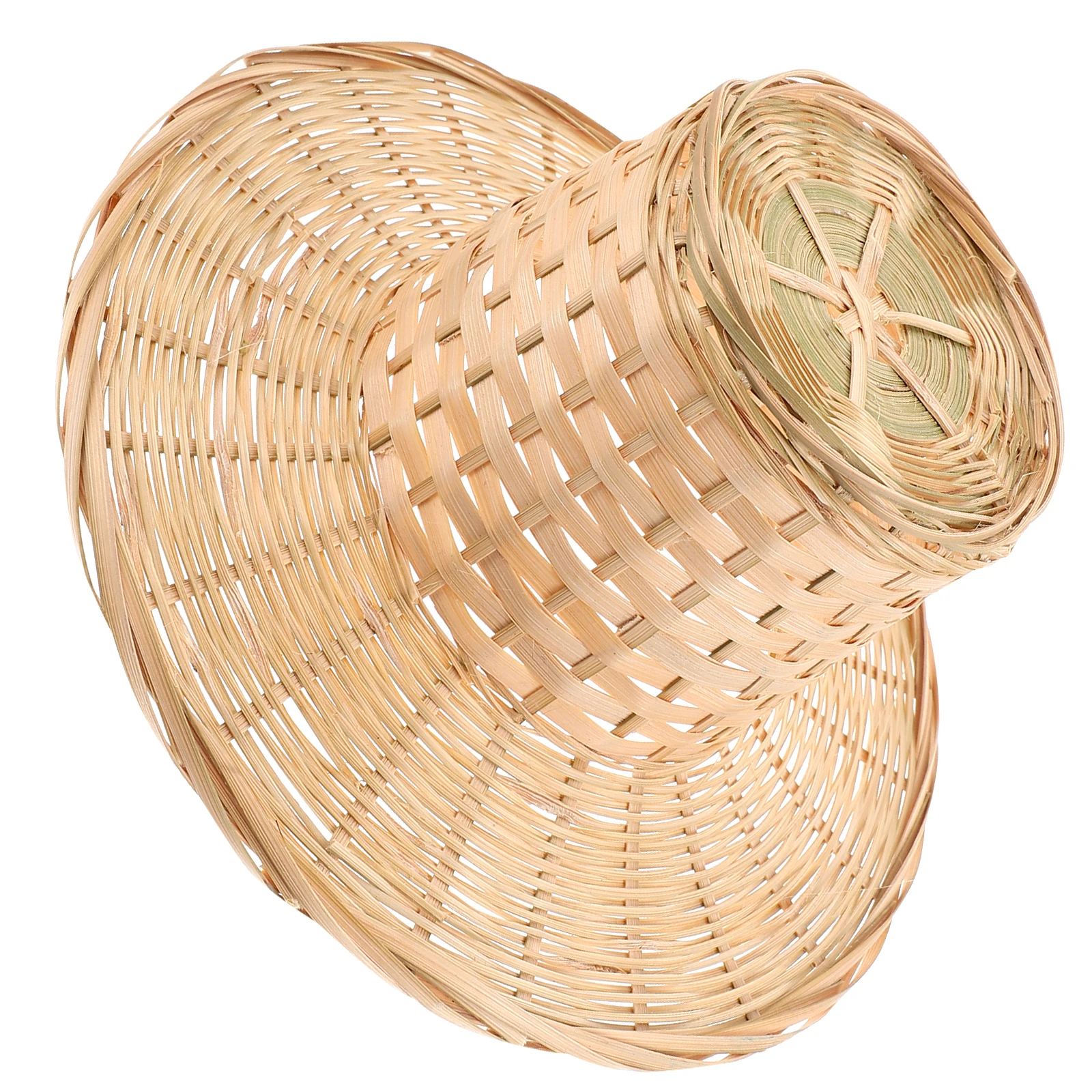 

Bamboo Pendant Lamp Shade Woven Hat Style Decorative Hanging Light Cover for Hotel Restaurant Corridor Pendant Lamp Shade