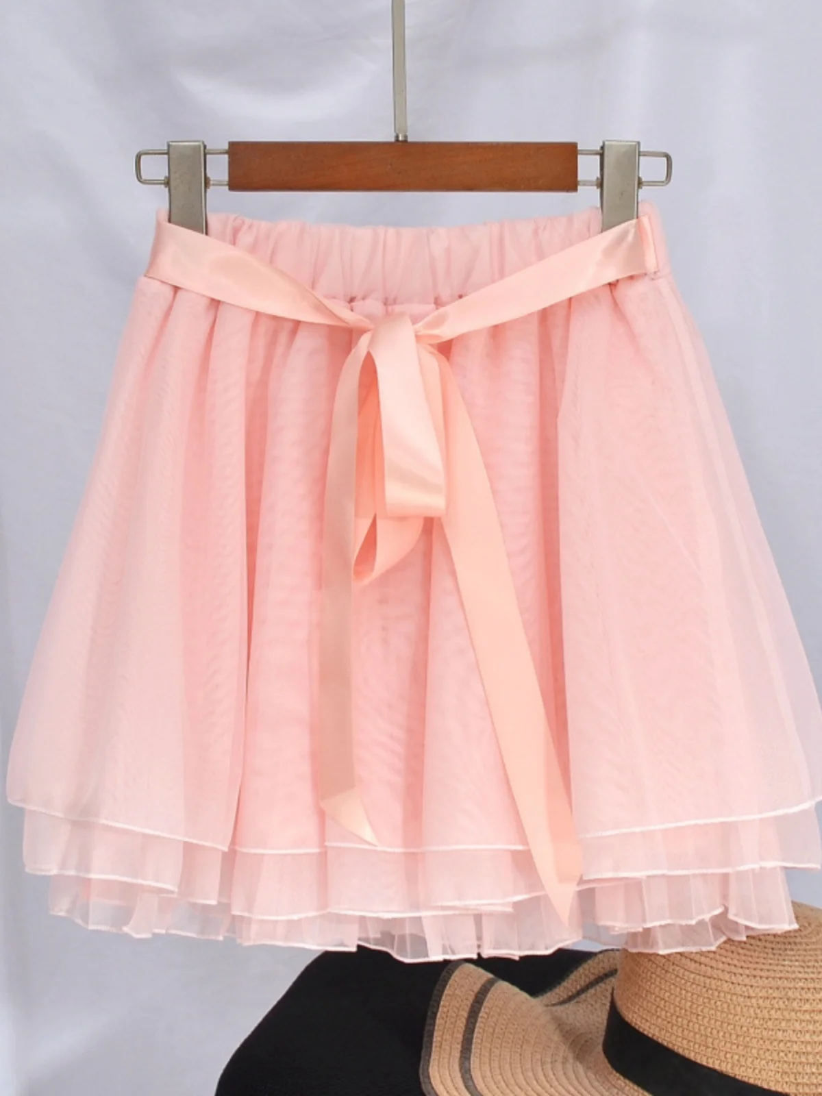 2024 neue frauen A-linie Rock f-länge Sommer Chiffon Se Hosen Kleine Größe Trendy Hohe Taille ort Rock süße Sle