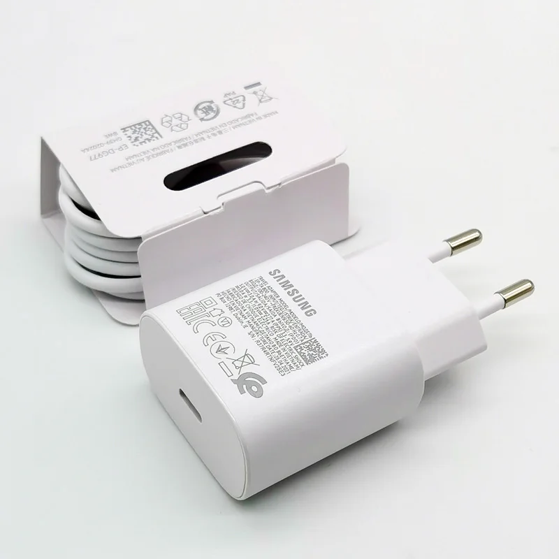 Samsung-Adaptador de cargador superrápido PD de 25W, Cable tipo C para Galaxy S24, S23, S20, S21, S22, Note 20, Ultra 10, Z, Flip Fold 6, 5, 4, 3,