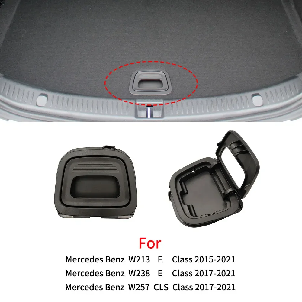

For Mercedes W213 238 257 Car Trunk Tail Cover Bottom Plate Mat Floor Carpet Handle Trim Accessories For BENZ E CLS Class