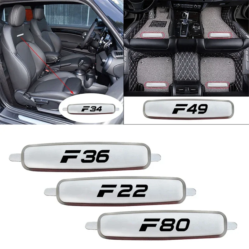 

Car Floor Mats Sticker Car Seat Badge Stickers For BMW Motor Sport M Performance F22 F23 F30 F31 F35 F34 F33 F32 F44 F49 F36 F80