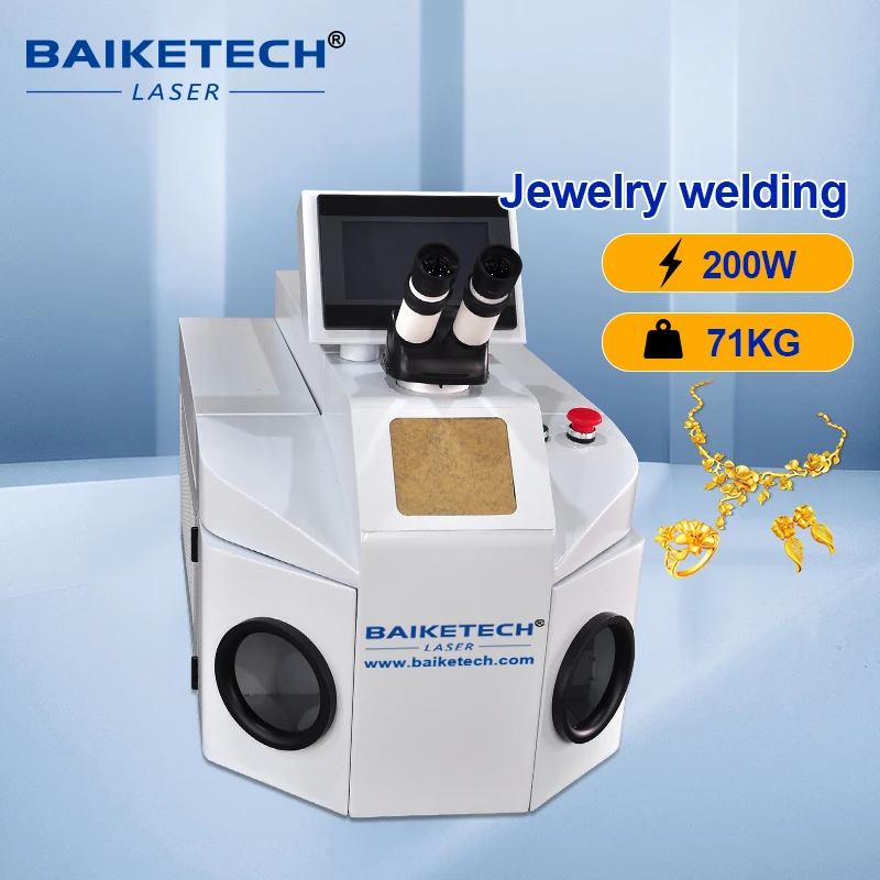 Professional 200W Laser Welding Machine for Rings Necklace Pendants Bracelets Gold Silver Jewelry YAG Laser Welding Machine