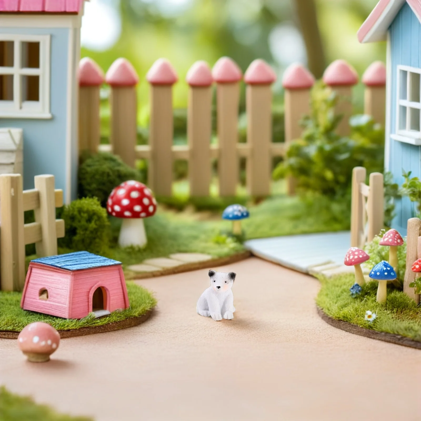 

15 шт., мини-моделирование белого медведя, украшение из смолы, животное, сад, двор, домашний декор, образовательные миниатюры на Хэллоуин, животное