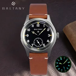 2024 Baltany Retro Classic S182025 Automatic Mechanical Watch ST1701 Leather Stainless Steel waterproof Luminous watches for men