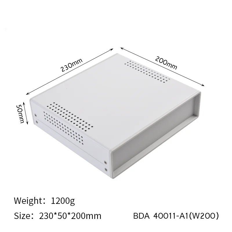 230x50x250mm Iron Diy Junction Box Power Supply Housing Iron Enclosure Case Electronic Project Box