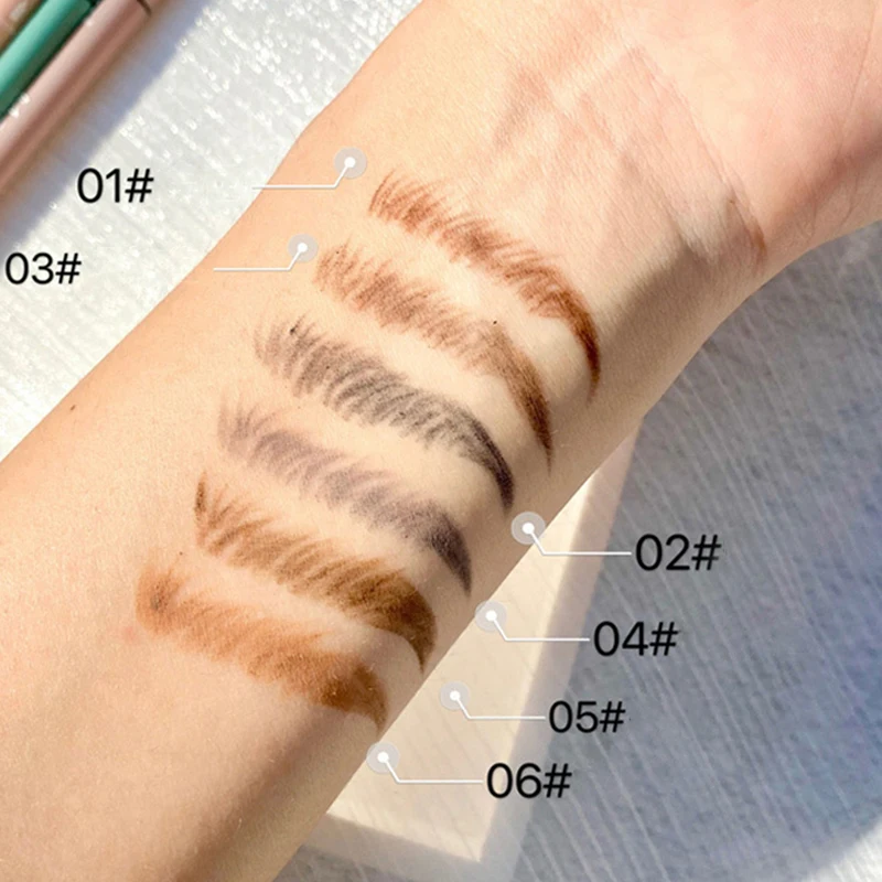 Crayon à sourcils triangle ultra-fin Maxfine |   Imperméable longue tenue 6 couleurs |   Moduleur précis des sourcils Morandi Cool Brown