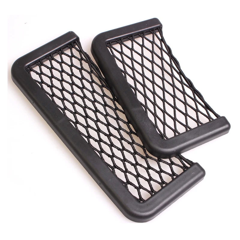 1Pcs Car Organizer Storage Bag Auto Paste Net Pocket Phone Holder Car Accessories 20cm*8cm and 8cm*15cm Universal Car Mesh Bag