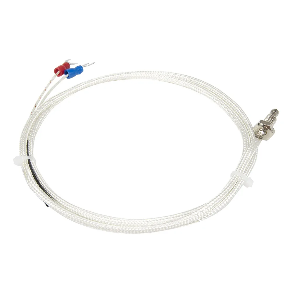 FTARB01 K E type M6 M8 M10 bolt head 1m fibreglass braided cabel screw thermocouple temperature sensor