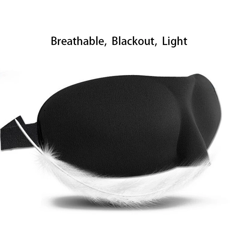 3D Sleeping eye mask Travel Rest Aid Eye Mask Cover Patch Paded Soft Sleeping Mask Blindfold Eye Relax Massager Beauty Tools