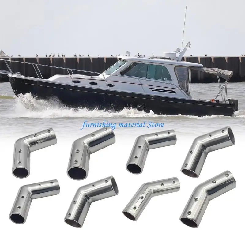 Y5GD Angled Stainless Metal Pipe Connector Upgrades for Yacht & Guardrail Work