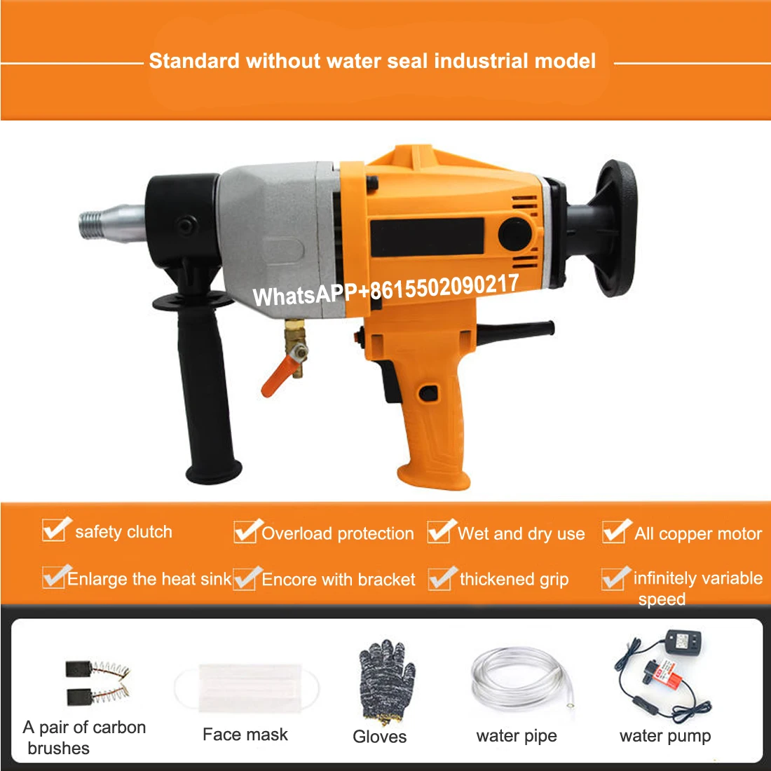 Desktop Electric Concrete Water Drilling Machine/High Power Air Conditioning Drilling Machine/Hole Drilling Machine