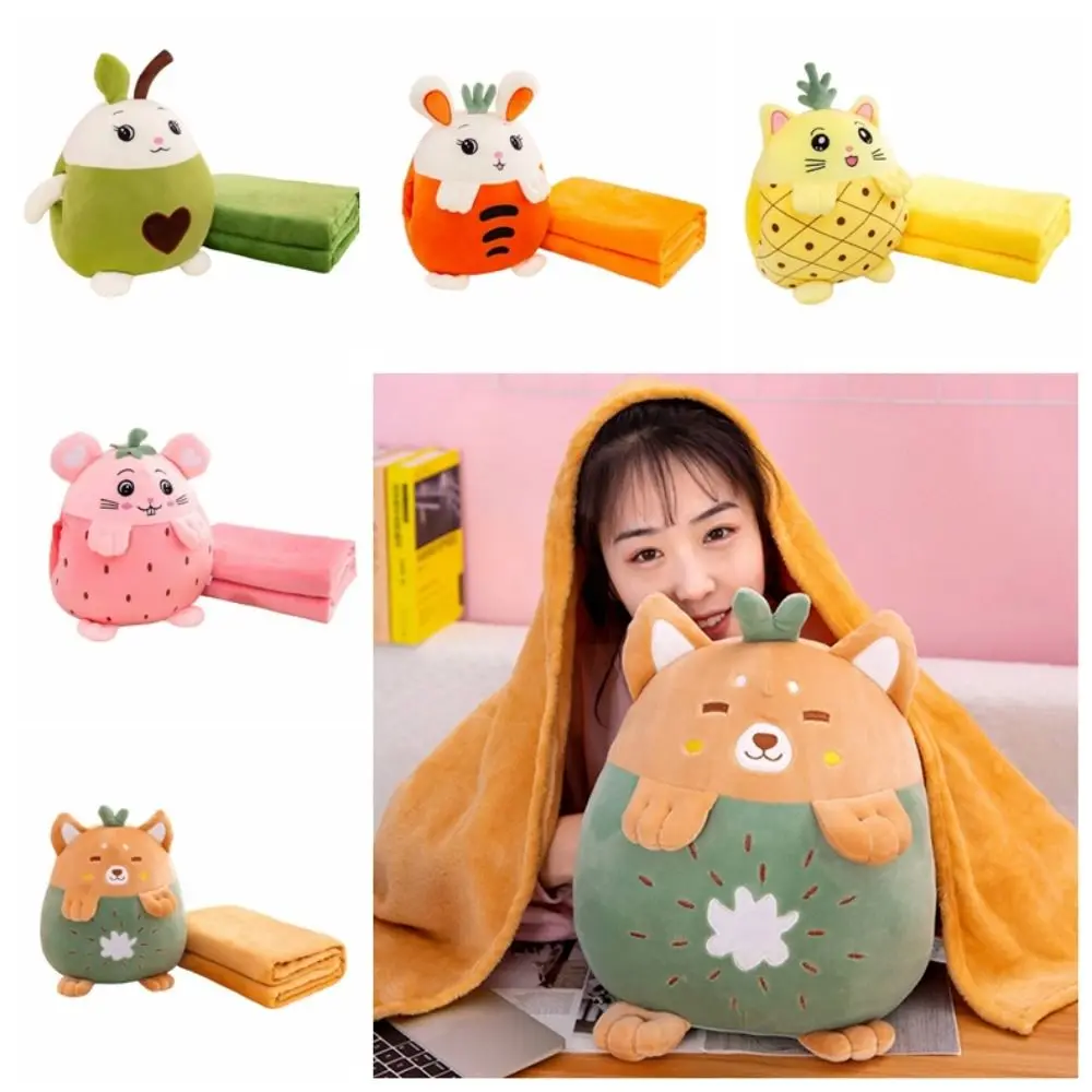 

3 в 1, плюшевые игрушки, подушка Kawaii, ручная милая подушка для сна, грелка для рук, подушка в форме животного, мультяшная одеяло, теплое зимнее одеяло