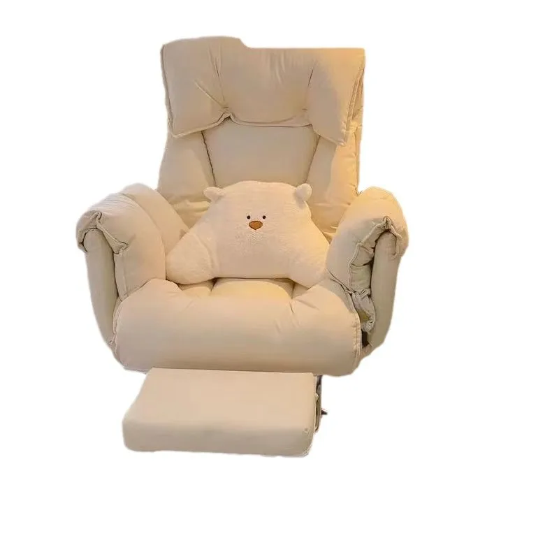 Silla de ordenador, silla trasera cómoda y sedentaria para uso doméstico.