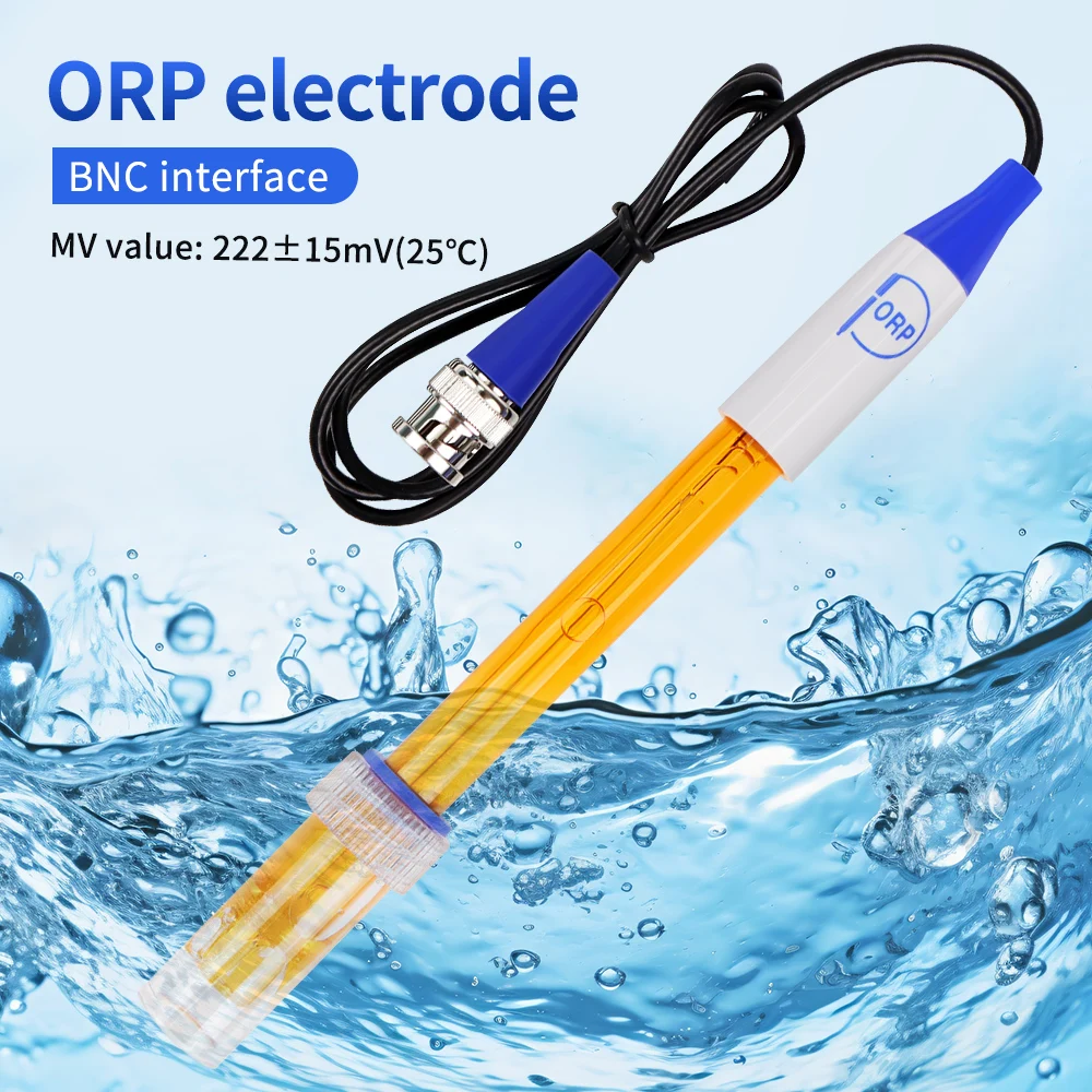ORP-Elektrodensonde für Aquarium und Schwimmbad, BNC ORP pH-Ersatzsonde mit Anschluss, Oxidations-Reduktions-Potenzial-Tester, Säuregehalt-Messgerät