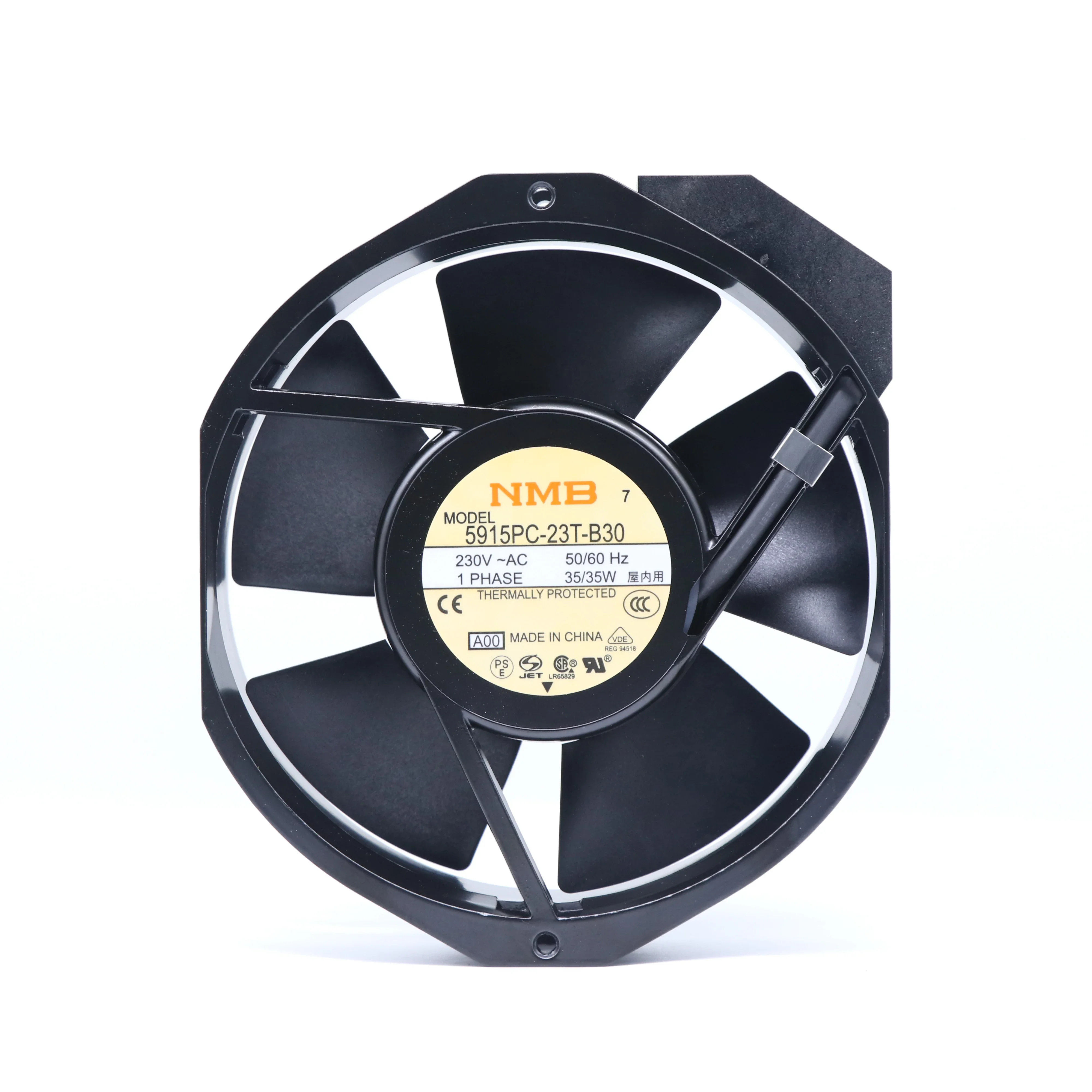 

NMB 5915PC-23T-B30-A00 15038PB-B3L-EP-00 230V AC 35W 172X150X38MM Aluminum Frame Cabinet Axial Cooling Fan 5915PC-23T-B30