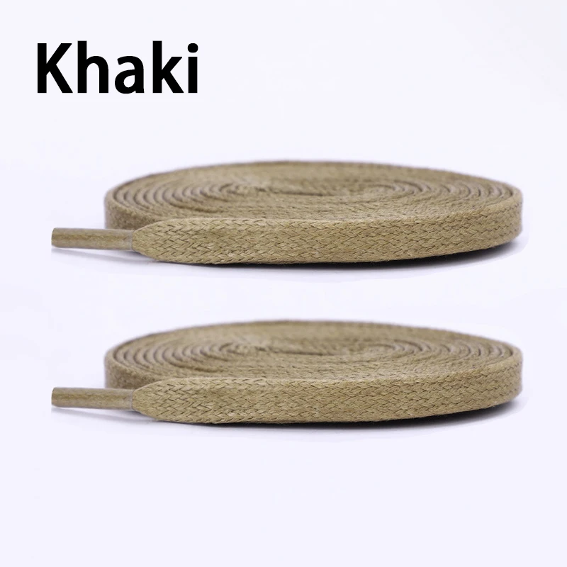 0,6 cm breite, gewachste Baumwoll-Schnürsenkel, flache Schnürsenkel für Schuhe, Sneaker und Stiefel, wasserdichte Lederschnürsenkel, 80/100/120/140/160 cm, 2 Stück/6 Stück. – Detail 9