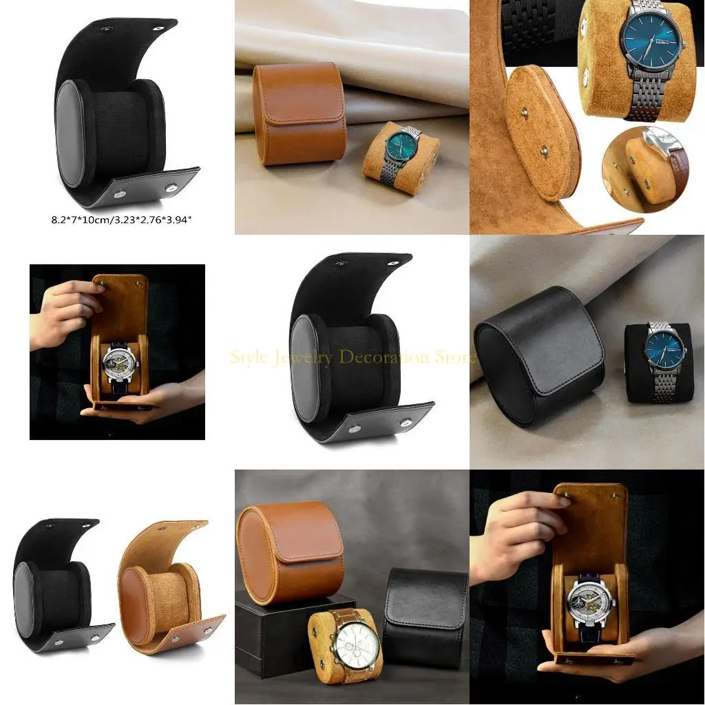 

D46E Single Watch Travel for Case Leather Watch Portable Watch для защиты для корпуса подходит для всех